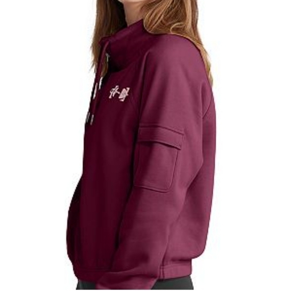 Champion Campus Eco Fleece Mini Zip Mock Neck Large Warm Cinnamon - Picture 11 of 11